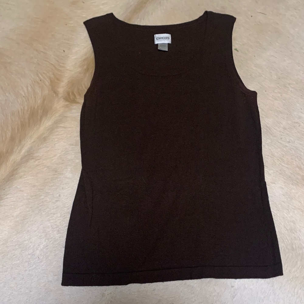Chico's Dark Brown Tank Top